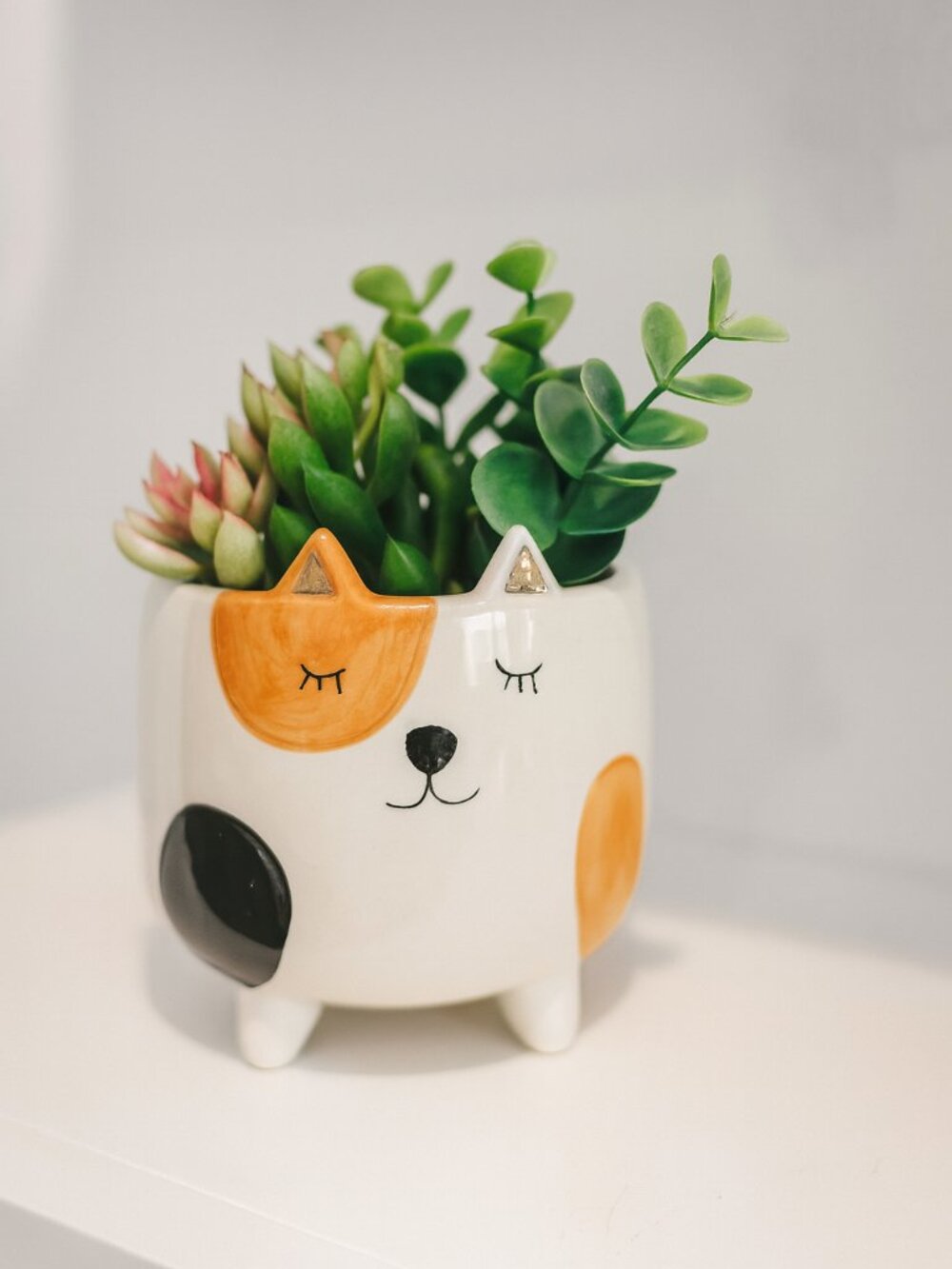 Ceramic Cat Planter - Picture 3 of 6